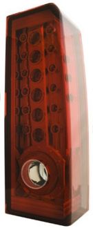 IPCW Hummer H3 L.E.D. Rear Tail light Set - Ruby Red
